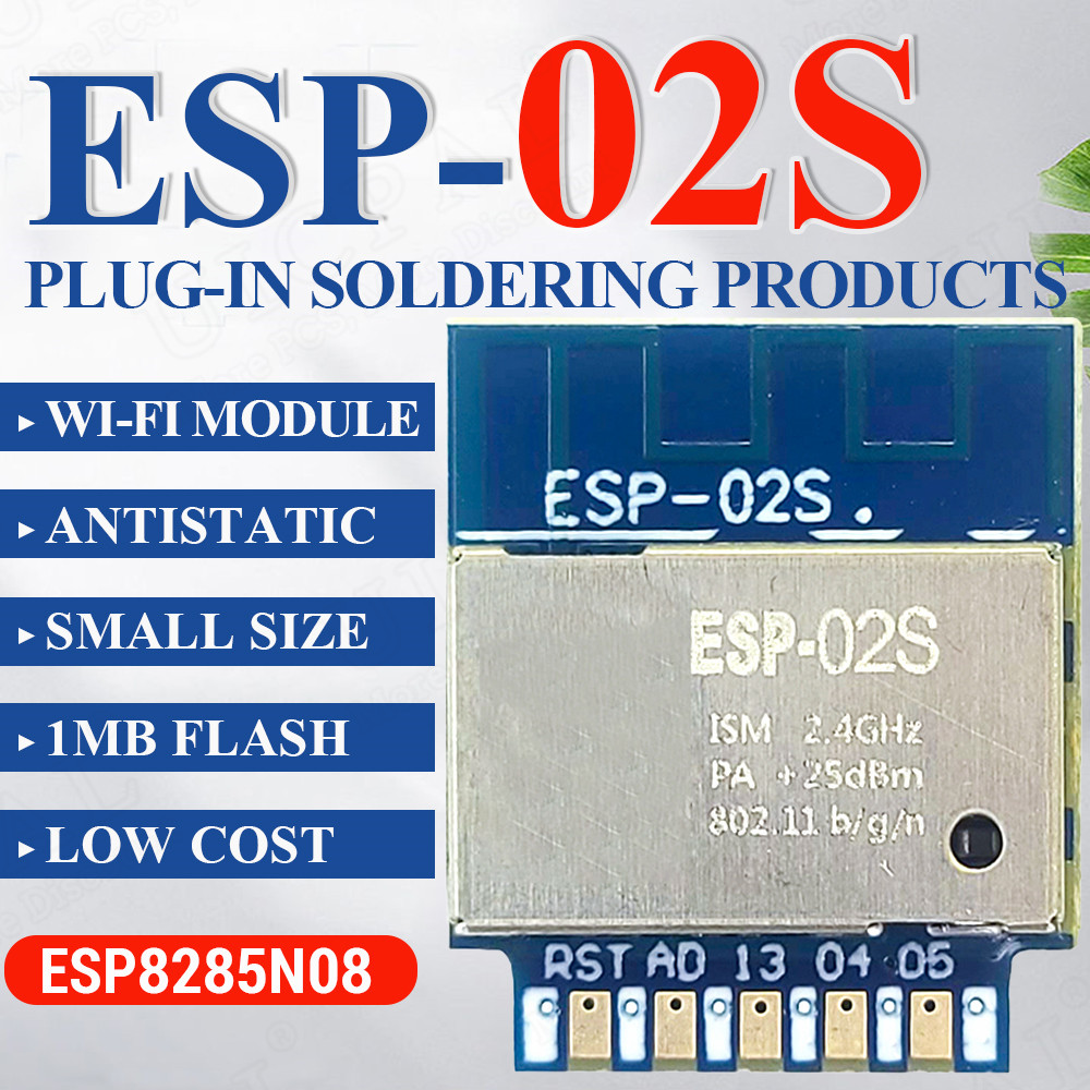 Smart Home Module Iot - ESP-02S Transceptor de módulo Wifi inalámbrico