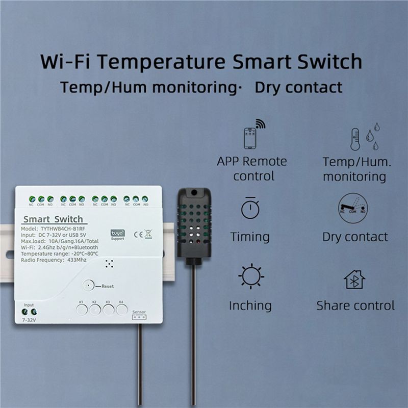Interruptor inteligente ABQU T - Tuya 4 Channel reseña y precio
