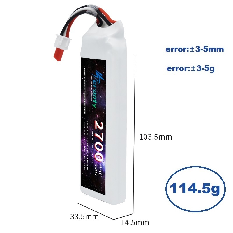 1/3 Uds 2S 7,4 V batería Lipo  - Shelly Plug reseña y precio