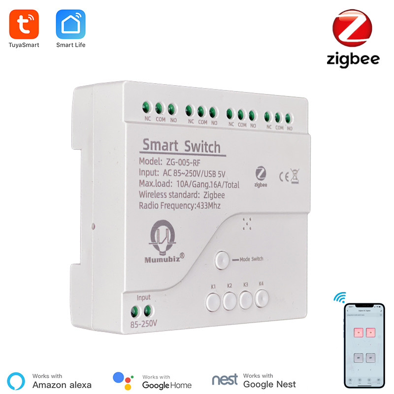 Tuya-interruptor inteligente Z - Tuya 4 Channel reseña y precio