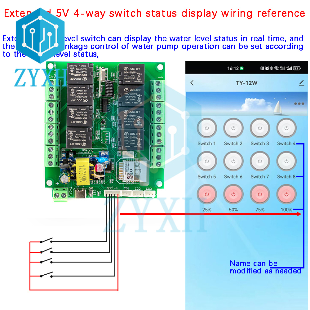 Tuya-relé de Control remoto Wi - Tuya 4 Channel reseña y precio